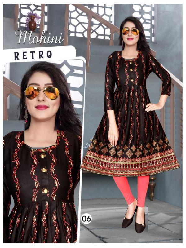 trendy Mohini Vol 6 Rayon Designer Kurti Collection